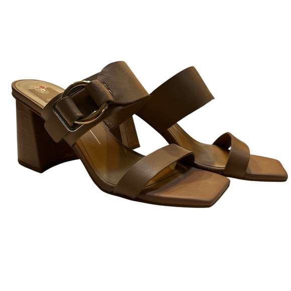Dolce Vita Tan Block Heel Sandals - Picture 3 of 6